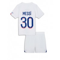 Fotbalové Dres Paris Saint-Germain Lionel Messi #30 Dětské Alternativní 2022-23 Krátký Rukáv (+ trenýrky)